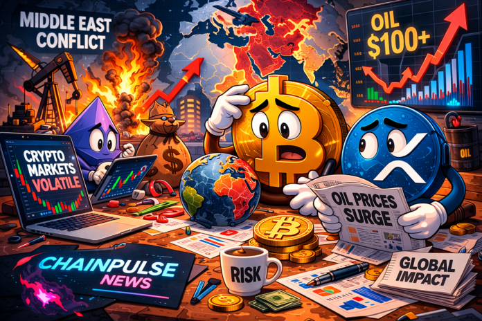 Oil price surge from Middle East conflict impacting Bitcoin and cryptocurrency markets