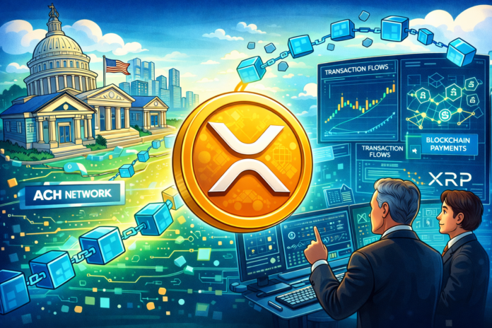 U.S. payment system transitioning from traditional ACH network to blockchain infrastructure with Ripple technology